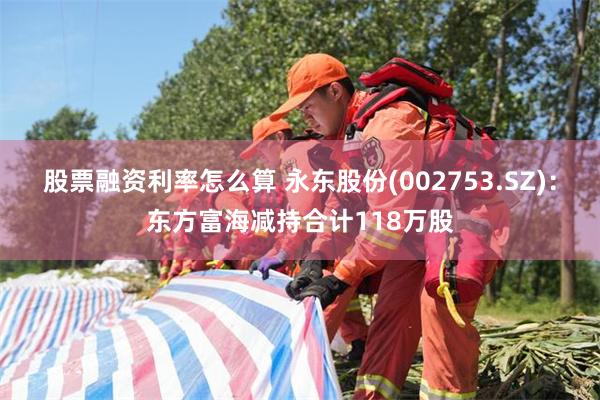 股票融资利率怎么算 永东股份(002753.SZ)：东方富海减持合计118万股