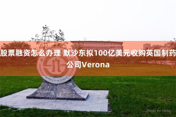 股票融资怎么办理 默沙东拟100亿美元收购英国制药公司Verona
