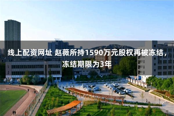 线上配资网址 赵薇所持1590万元股权再被冻结，冻结期限为3年